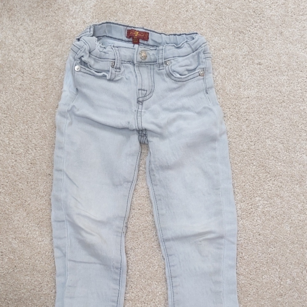 7 for all manking 3T jeans grey
